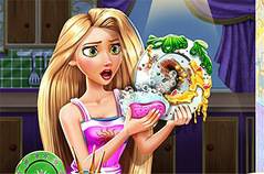 Рапунцель Моет Посуду - Rapunzel Dish Washing Realife